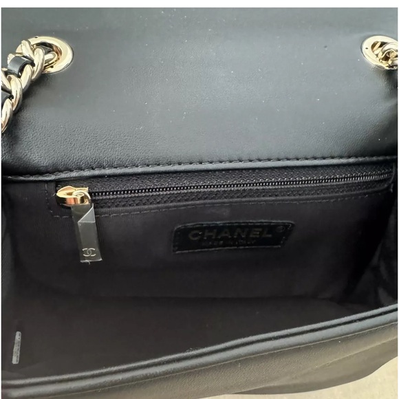 Chanel Quilted Lambskin Studded Flap Bag - Picture 10 of 14